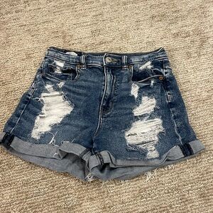 American Eagle, size 0, Blue jean shorts